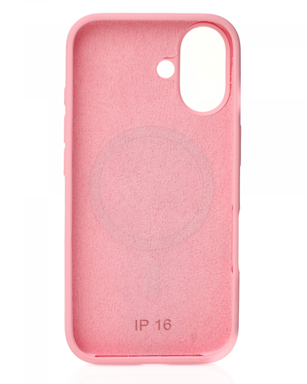 Чехол MagSafe Silicone Beats Case для iPhone 16 pink