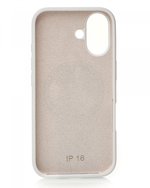 Чехол MagSafe Silicone Beats Case для iPhone 16 white