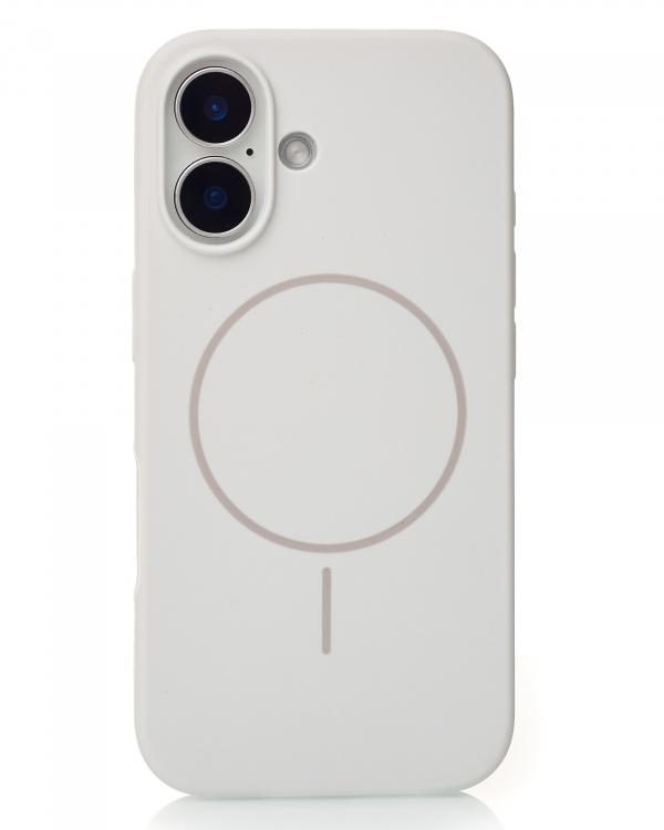 Чехол MagSafe Silicone Beats Case для iPhone 16 white