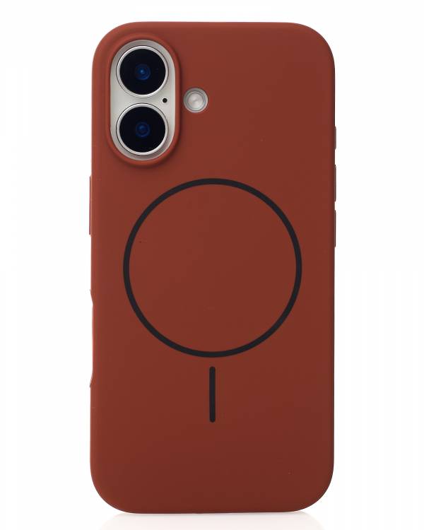 Чехол MagSafe Silicone Beats Case для iPhone 16 brown
