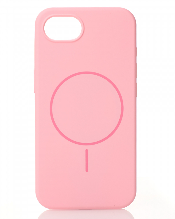 Чехол MagSafe Silicone Beats Case для iPhone 16E pink