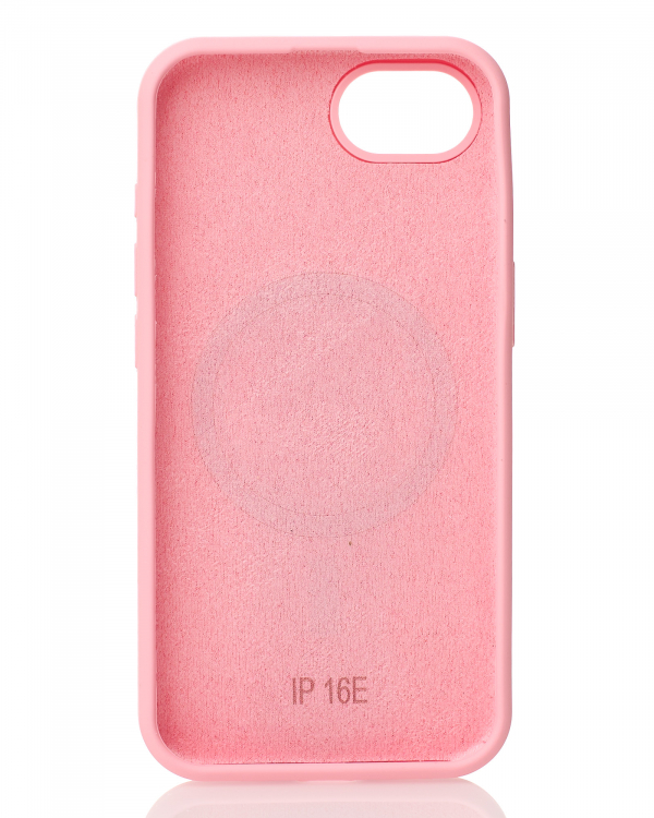 Чехол MagSafe Silicone Beats Case для iPhone 16E pink
