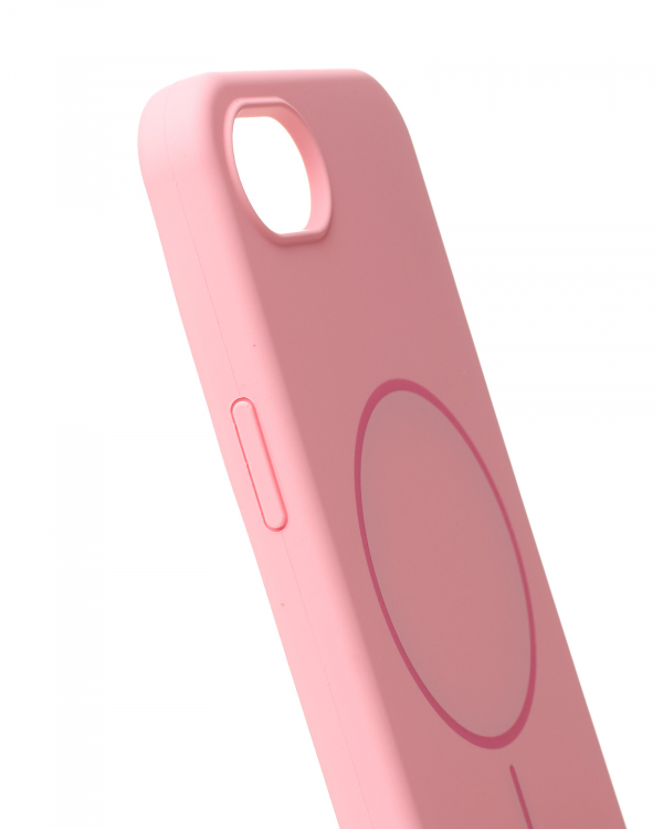 Чехол MagSafe Silicone Beats Case для iPhone 16E pink