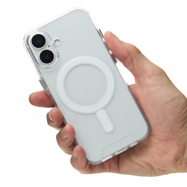 Чехол MagSafe SPACE CASE для iPhone 16 Plus прозрачный