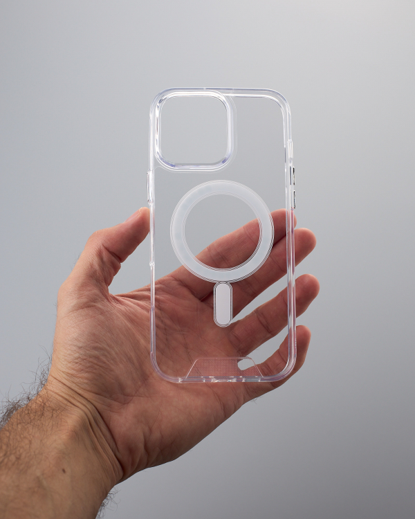 Чехол MagSafe SPACE CASE для iPhone 16 Pro прозрачный