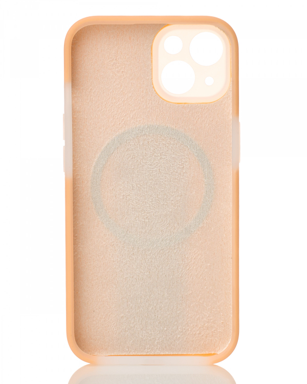 Чехол Liquid Silicone Full с поддержкой MagSafe для iPhone 13 orange