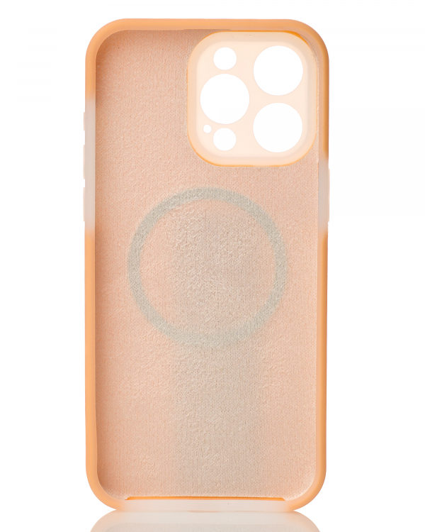 Чехол Liquid Silicone Full с поддержкой MagSafe для iPhone 13 Pro Max orange