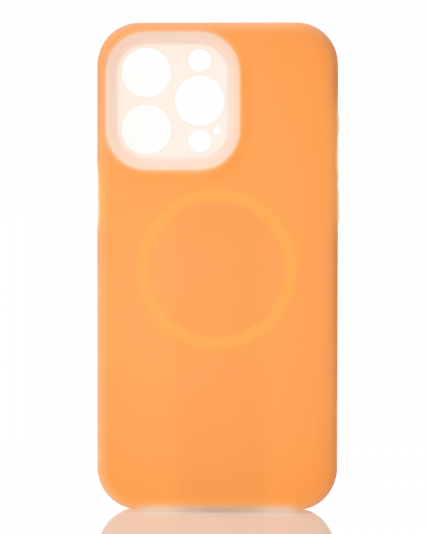 Чехол Liquid Silicone Full с поддержкой MagSafe для iPhone 15 Pro orange