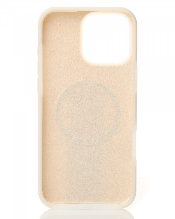 Чехол MagSafe Liquid Silicone Full для iPhone 16 Pro Max cream