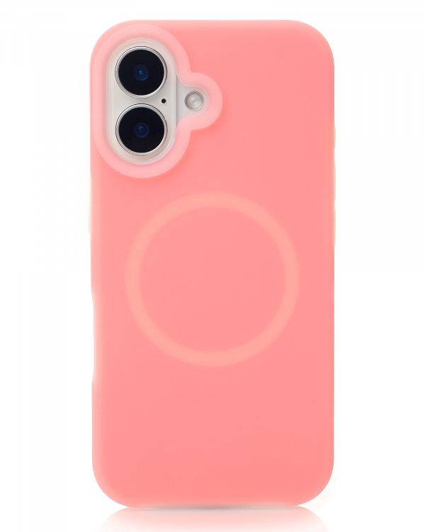 Чехол MagSafe Liquid Silicone Full для iPhone 16 pink