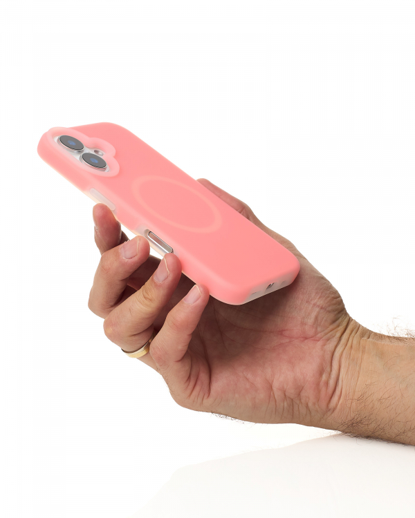 Чехол MagSafe Liquid Silicone Full для iPhone 16 pink