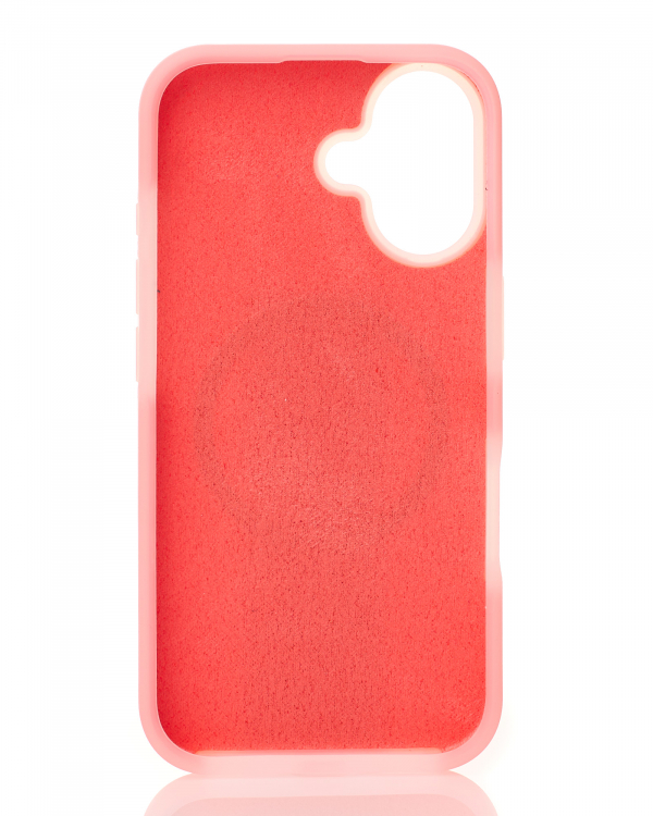 Чехол MagSafe Liquid Silicone Full для iPhone 16 pink