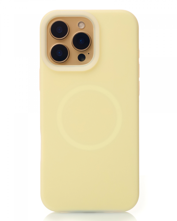 Чехол MagSafe Liquid Silicone Full для iPhone 16 Pro Max sunglow