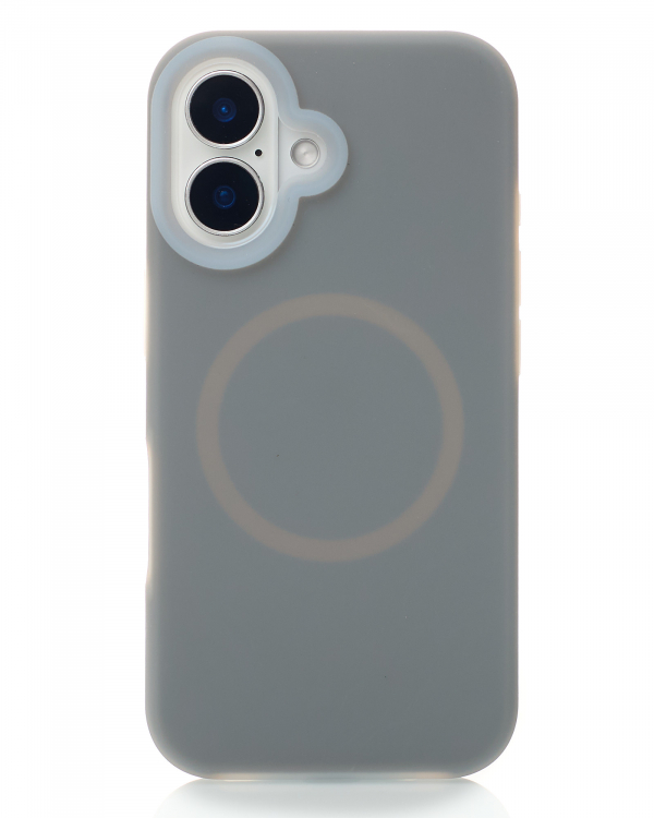 Чехол MagSafe Liquid Silicone Full для iPhone 16 stone gray