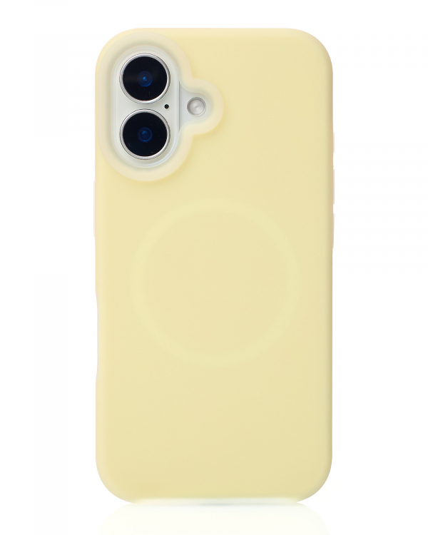 Чехол MagSafe Liquid Silicone Full для iPhone 16 sunglow