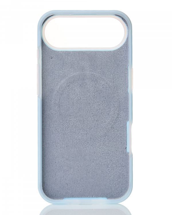 Чехол Liquid Silicone Full с поддержкой MagSafe для iPhone 17 AIR blue fog