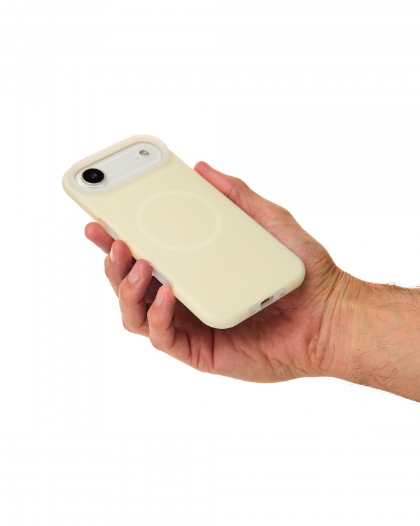 Чехол Liquid Silicone Full с поддержкой MagSafe для iPhone 17 AIR sunglow