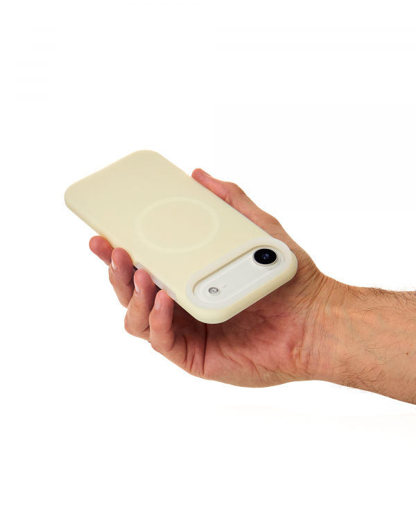 Чехол Liquid Silicone Full с поддержкой MagSafe для iPhone 17 AIR sunglow