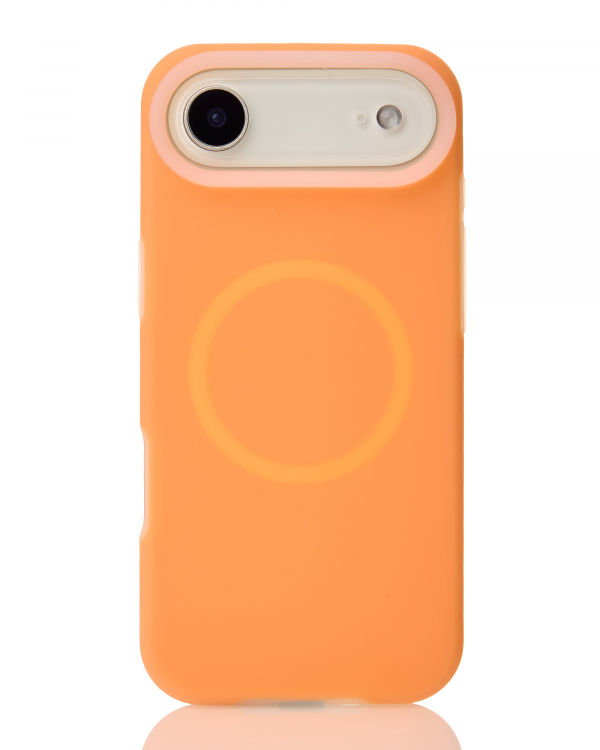 Чехол Liquid Silicone Full с поддержкой MagSafe для iPhone 17 AIR orange