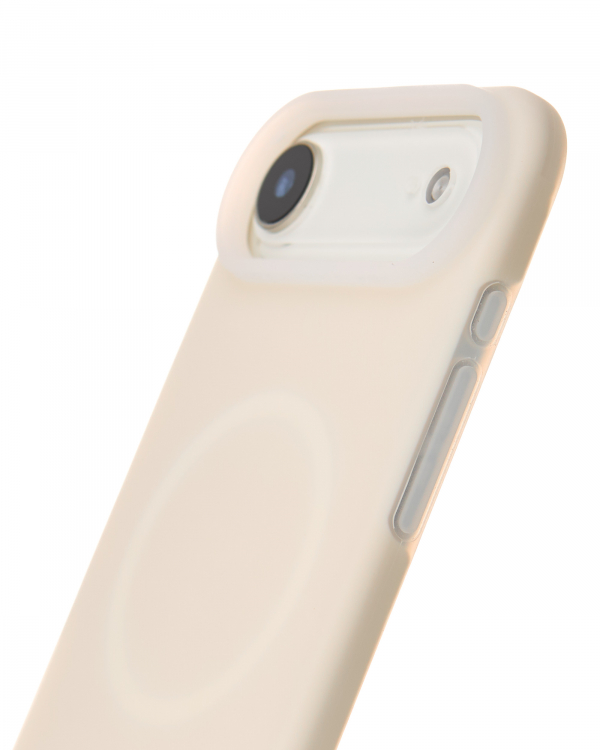 Чехол Liquid Silicone Full с поддержкой MagSafe для iPhone 17 AIR cream