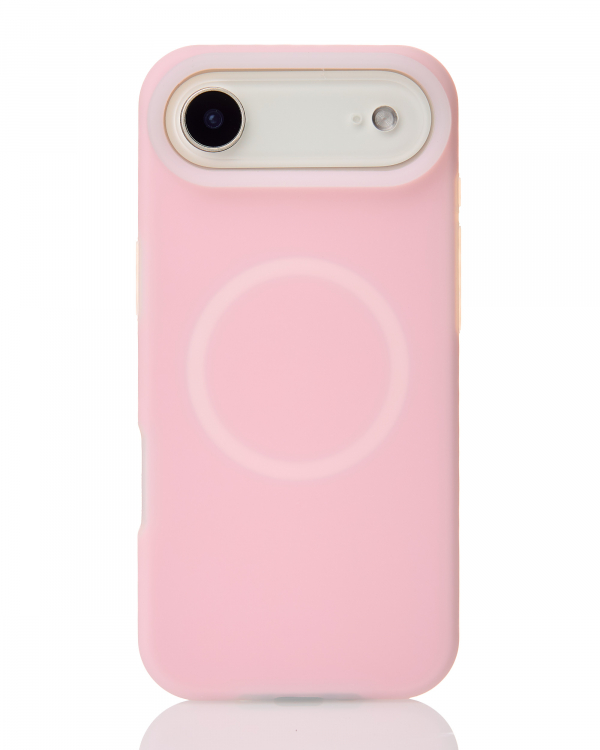 Чехол Liquid Silicone Full с поддержкой MagSafe для iPhone 17 AIR pink