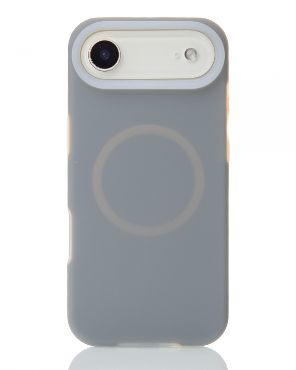 Чехол Liquid Silicone Full с поддержкой MagSafe для iPhone 17 AIR stone gray