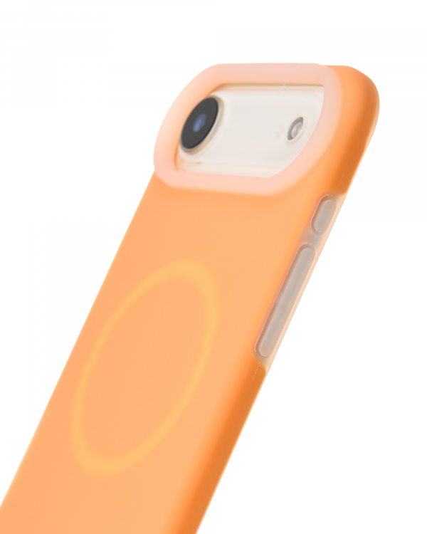 Чехол Liquid Silicone Full с поддержкой MagSafe для iPhone 17 AIR orange