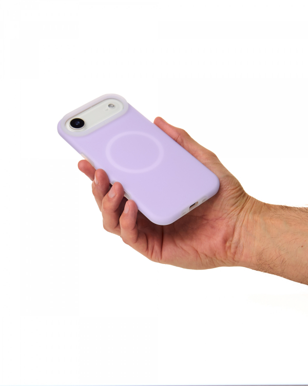 Чехол Liquid Silicone Full с поддержкой MagSafe для iPhone 17 AIR violet