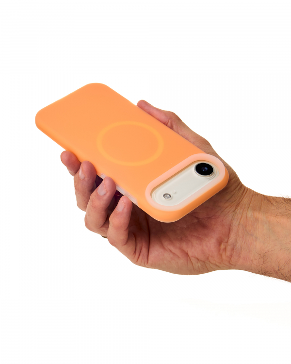 Чехол Liquid Silicone Full с поддержкой MagSafe для iPhone 17 AIR orange