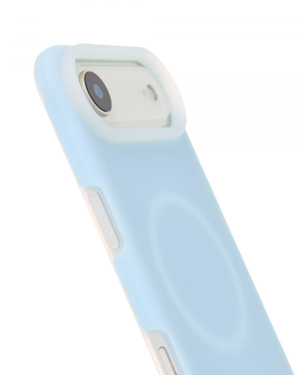 Чехол Liquid Silicone Full с поддержкой MagSafe для iPhone 17 AIR blue fog