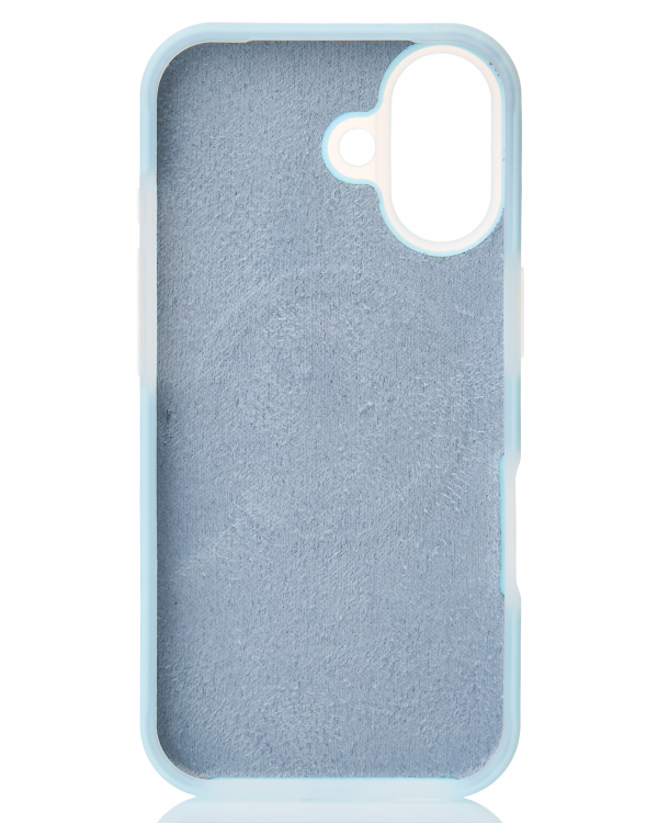 Чехол Liquid Silicone Full с поддержкой MagSafe для iPhone 17 blue fog