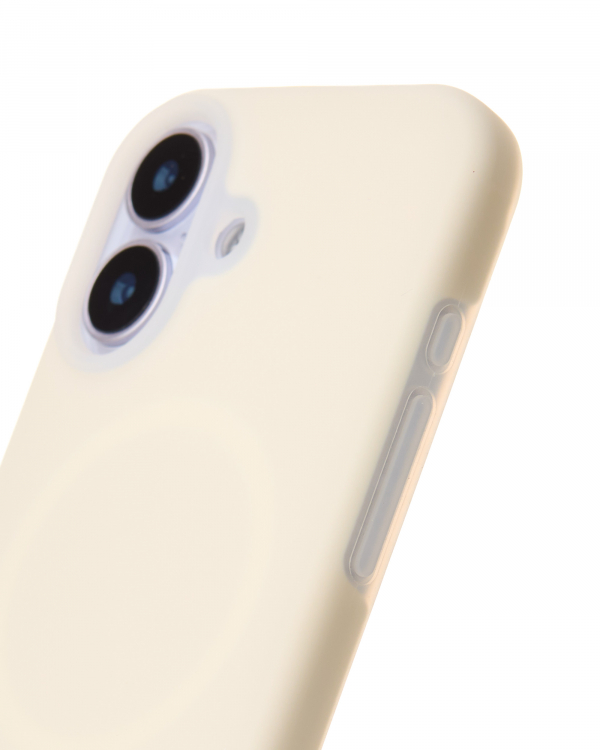 Чехол Liquid Silicone Full с поддержкой MagSafe для iPhone 17 cream