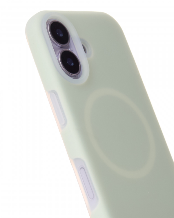 Чехол Liquid Silicone Full с поддержкой MagSafe для iPhone 17 mint