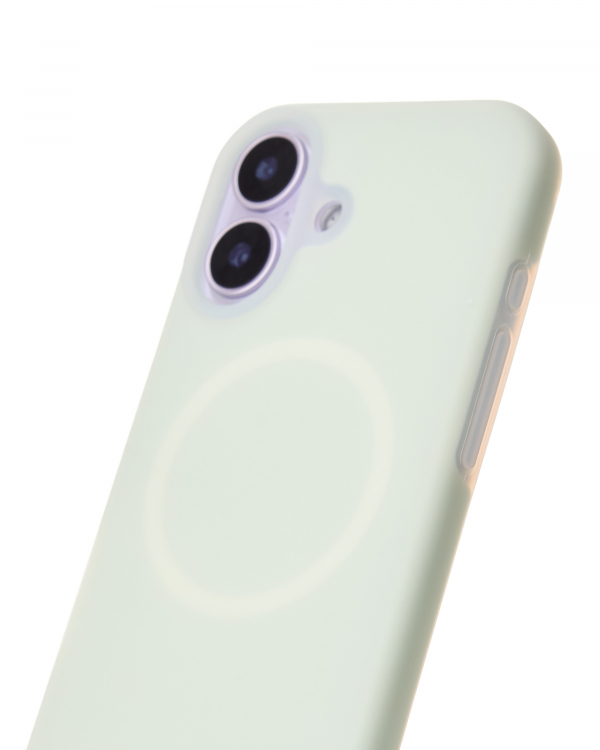 Чехол Liquid Silicone Full с поддержкой MagSafe для iPhone 17 mint