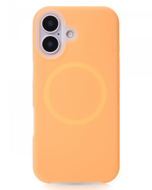 Чехол Liquid Silicone Full с поддержкой MagSafe для iPhone 17 orange