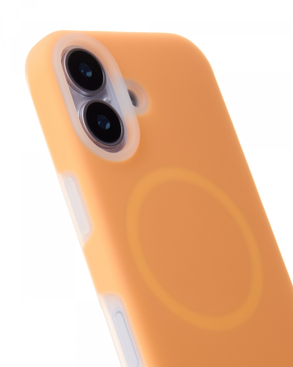 Чехол Liquid Silicone Full с поддержкой MagSafe для iPhone 17 orange