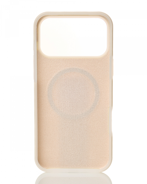 Чехол Liquid Silicone Full с поддержкой MagSafe для iPhone 17 Pro cream