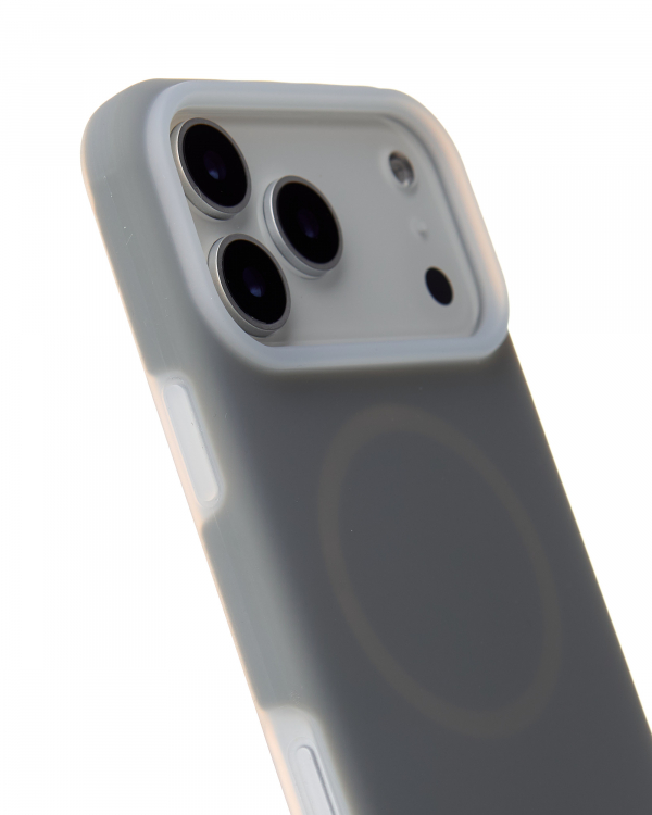 Чехол Liquid Silicone Full с поддержкой MagSafe для iPhone 17 Pro stone gray