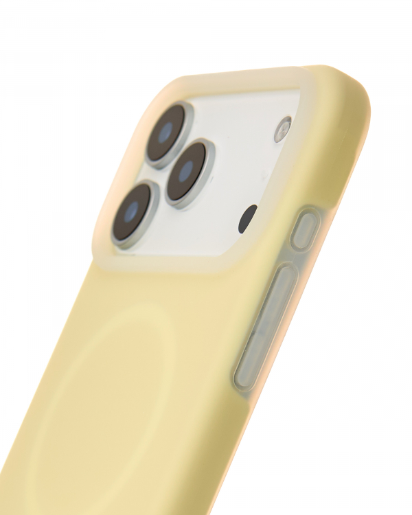 Чехол Liquid Silicone Full с поддержкой MagSafe для iPhone 17 Pro sunglow