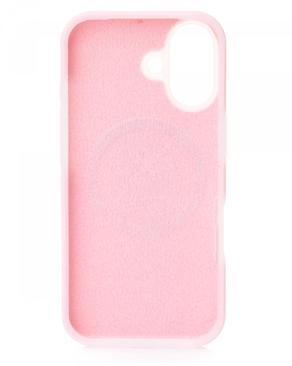 Чехол Liquid Silicone Full с поддержкой MagSafe для iPhone 17 pink
