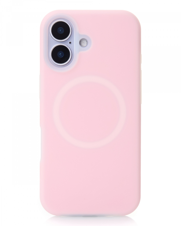 Чехол Liquid Silicone Full с поддержкой MagSafe для iPhone 17 pink