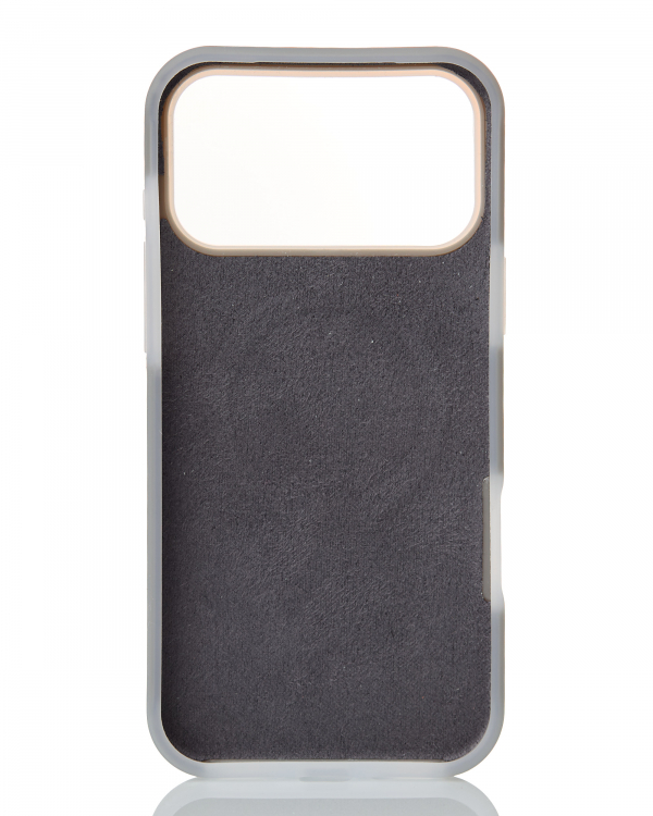 Чехол Liquid Silicone Full с поддержкой MagSafe для iPhone 17 Pro Max stone gray