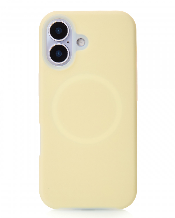 Чехол Liquid Silicone Full с поддержкой MagSafe для iPhone 17 sunglow