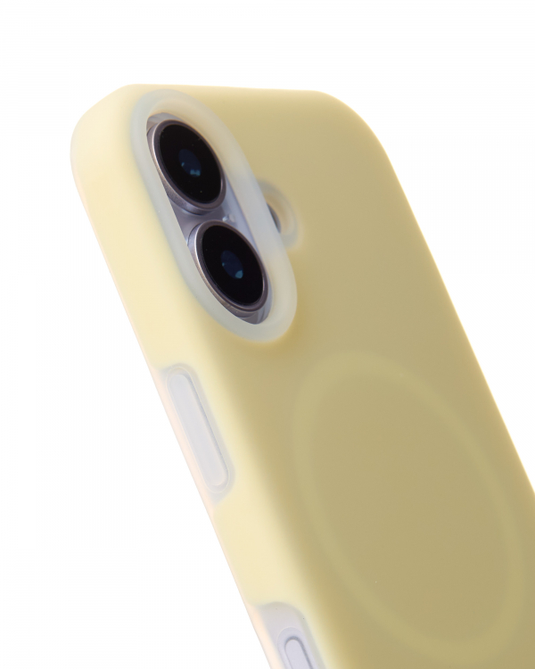 Чехол Liquid Silicone Full с поддержкой MagSafe для iPhone 17 sunglow