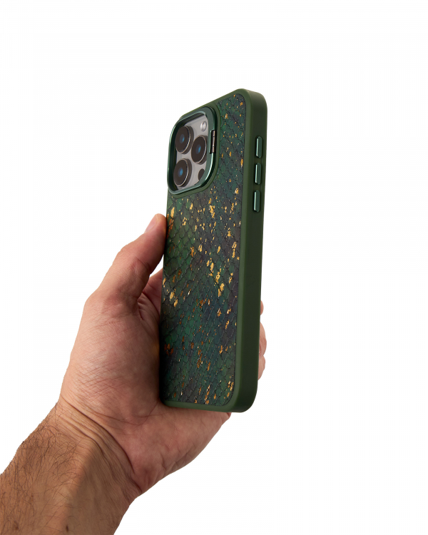 Чехол SNAKE для iPhone 15 Pro Max зеленый