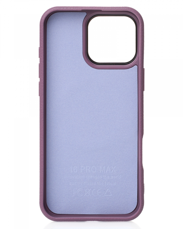 Чехол MagSafe Beats Case Leather Textured для iPhone 16 Pro Max deep purple