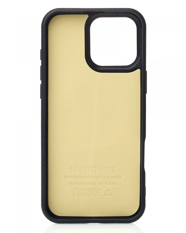 Чехол MagSafe Beats Case Leather Textured для iPhone 16 Pro Max black