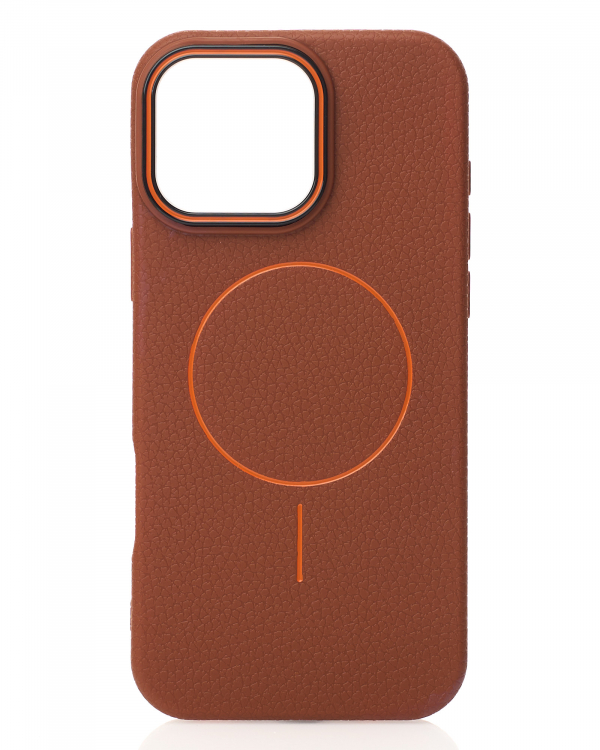 Чехол MagSafe Beats Case Leather Textured для iPhone 16 Pro Max desert titanium