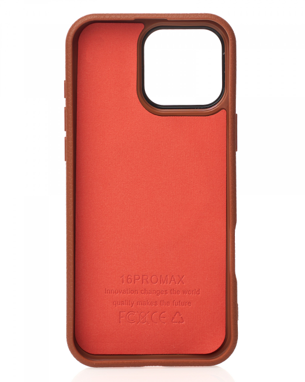 Чехол MagSafe Beats Case Leather Textured для iPhone 16 Pro Max desert titanium