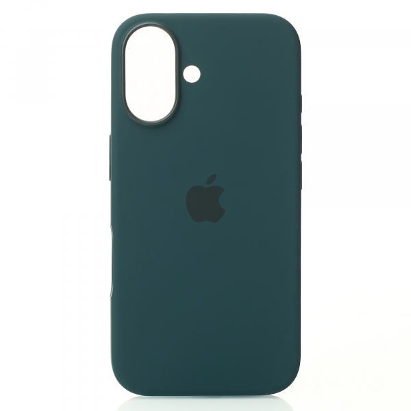 Силиконовый чехол OrigCase "Colors" with MagSafe для iPhone 16 Lake Green